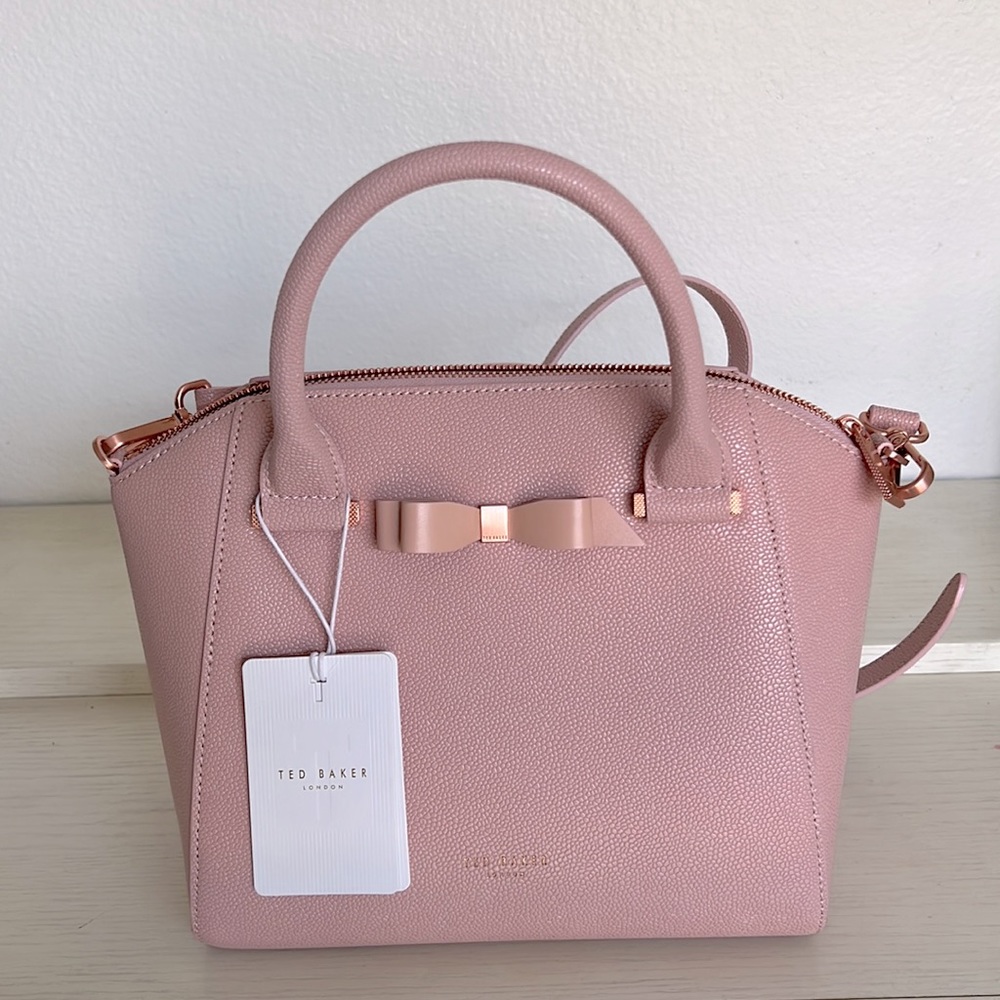 Ted Baker Pink Bow Detail Zip Tote